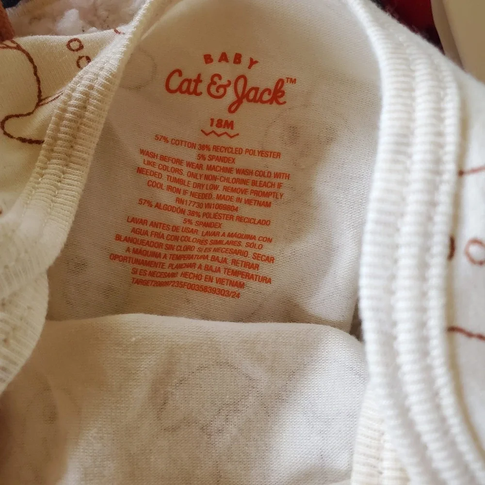 Cat & Jack Baby Gingerbread Corduroy Overalls‎ Outfit Set Newborn NWT Size 18M